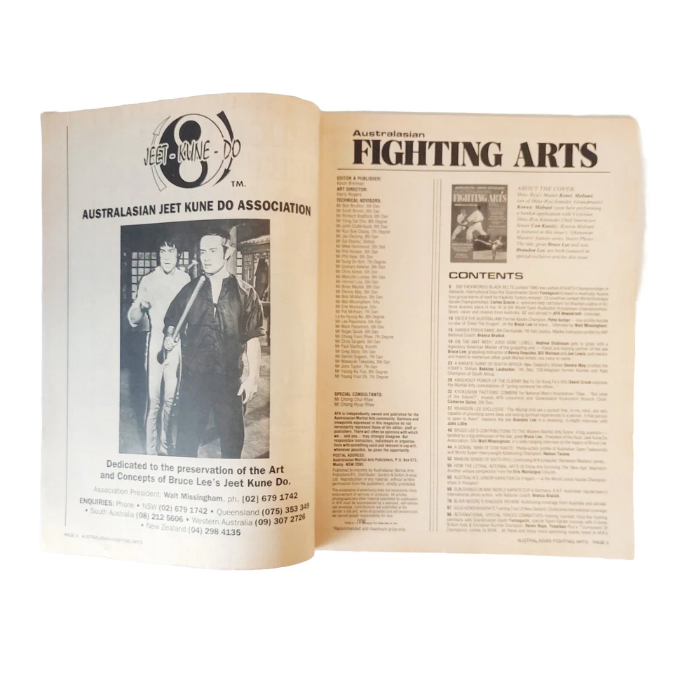 Australasian Fighting Arts Magazine | Vol 18 #2 Brandon Lee Final Interview 1996 - Image 3 of 4