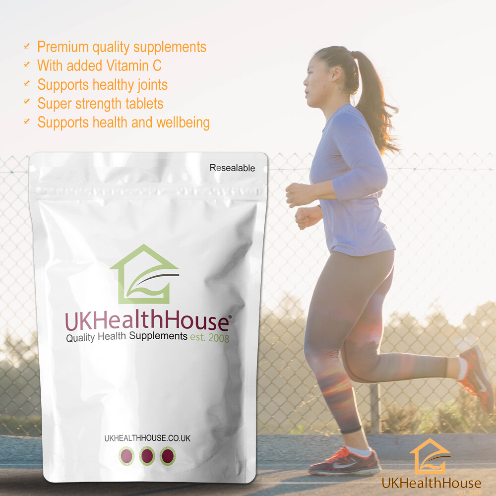 Glucosamine Sulphate 2KCl 1000mg with Vitamin C 12mg Tablets x 120 High