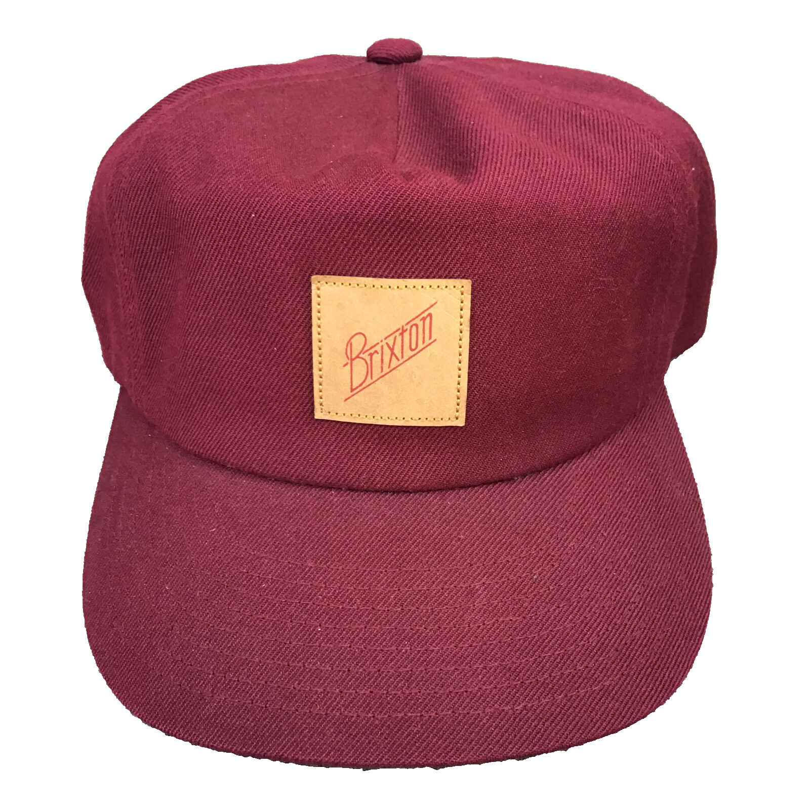Brixton Hat Cap Snapback Patch Logo Burgundy Red - image 1