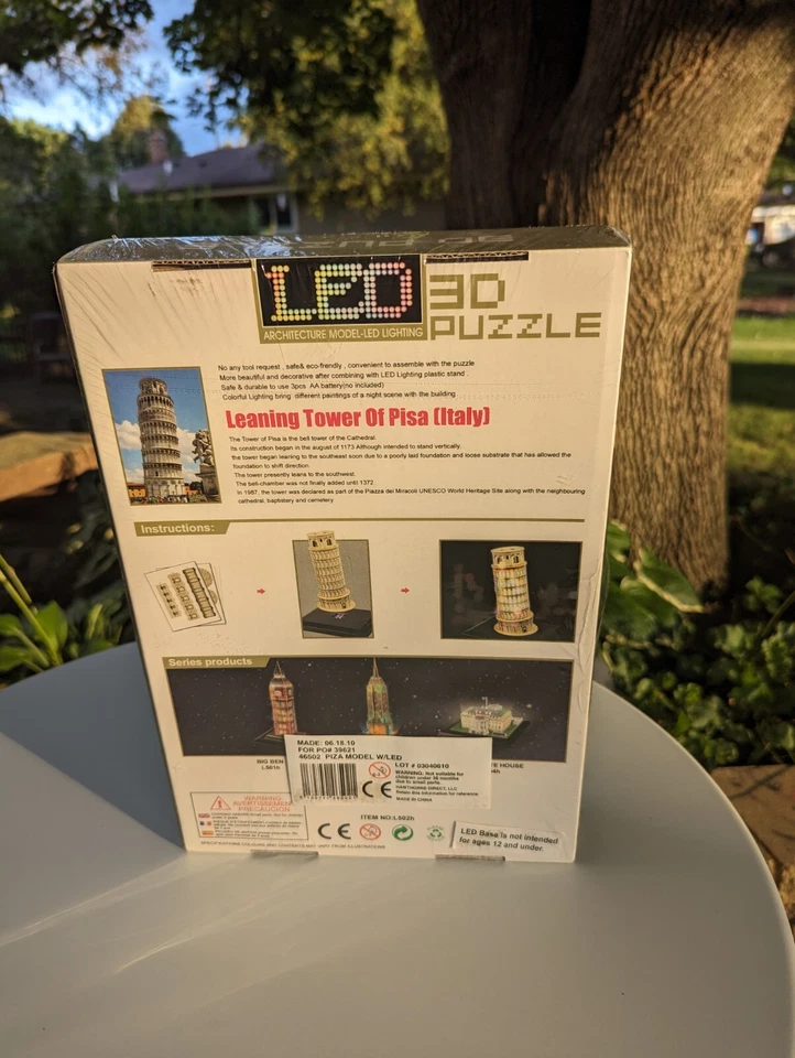 CubicFun L502H Led Leaning Towers of Pisa Puzzle 15 Pieces - Brand New Sealed - Image 3 of 4