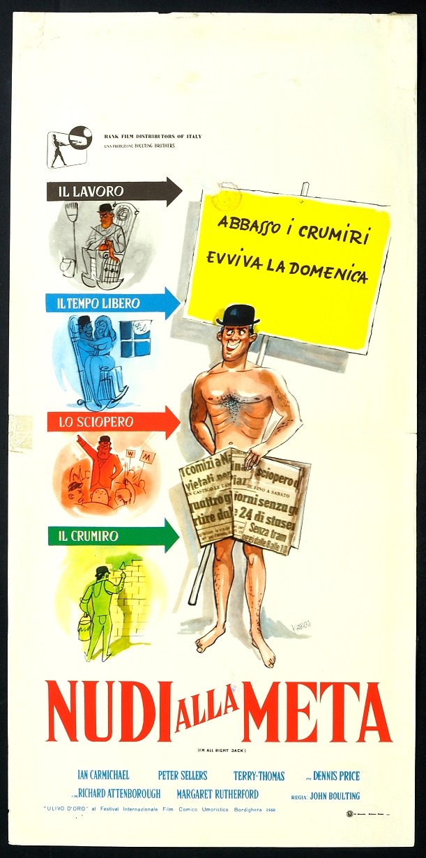 Locandina originale film Nudi alla meta (1959) - Regia di John Boulting, Roy Boulting