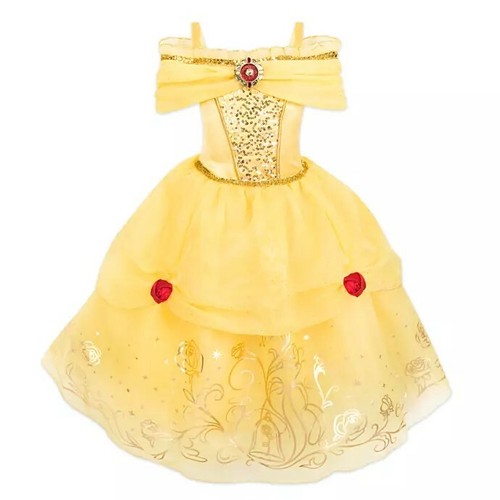 Disney Store Belle Costume Dress Gown 