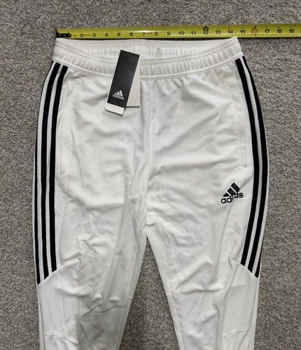 adidas Athleisure Wear Mens Climacool Jogger Zip Pants White Black Size M CF3606 - Picture 8 of 11