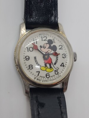 Vintage Working Bradley MICKEY MOUSE Walt Disney Mechanical  display picture 1