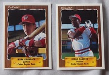 1990 Cedar Rapids Reds Baseball Card Pick one