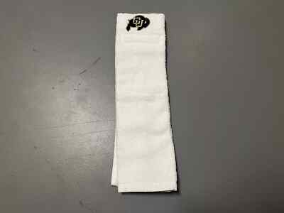 Colorado Buffaloes Team Issued White Football Game QB Towel