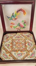 Antique 1920s Famille Canton Rose 9 Pc Sweetm...