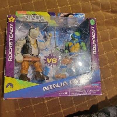 TMNT Teenage Mutant Ninja Turtles Ninja Duel Rocksteady vs Leonardo NEW