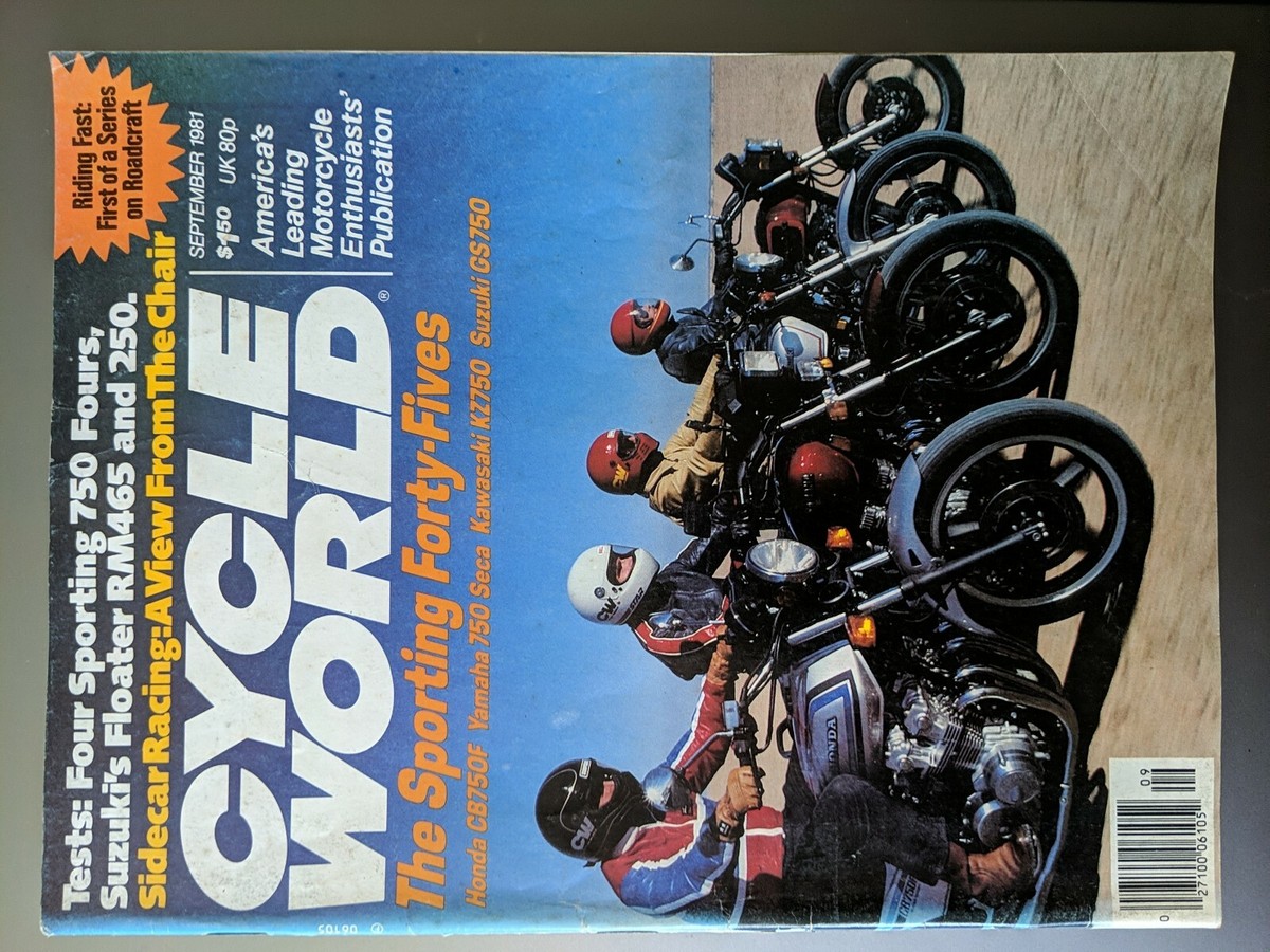 Vintage Cycle World Magazine - Sep 1981 - Susuki Floater RM465