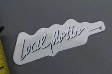 LOCAL MOTION Hawaii Clear Silver Black Aloha OG 80's LM2 Vintage Surfing STICKER