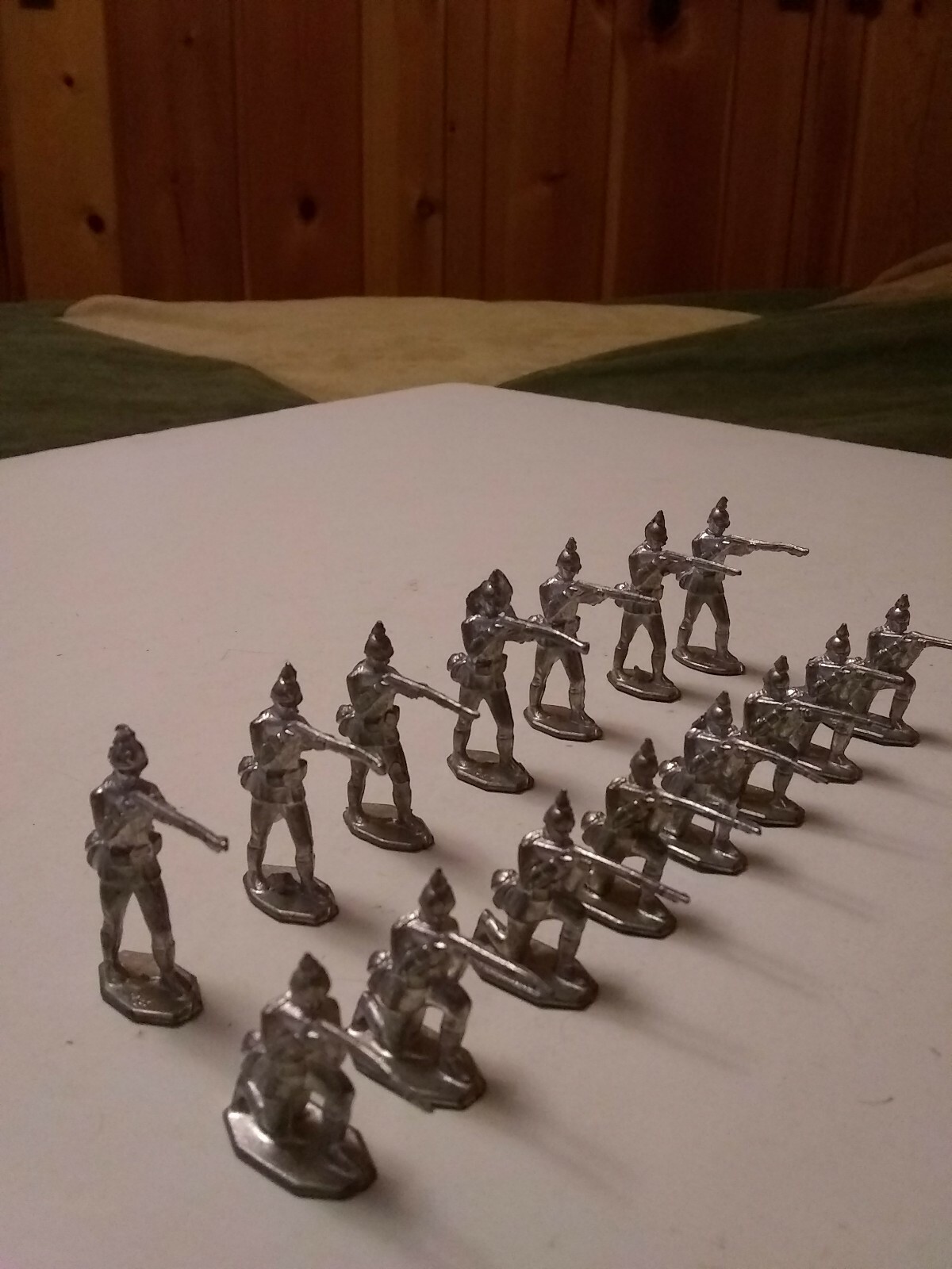 Lot of 15 Miniature Lead Soldiers eBay