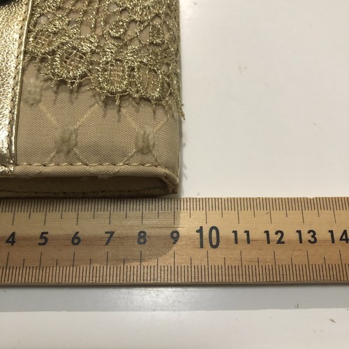Mindy Mason Vintage Wallet Gold Designer Genuine Leather Clutch Purse ETIQUETTE - Picture 12 of 14