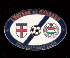 ENGLAND V HUNGARY May 2006 - Enamel Football Pin Badge