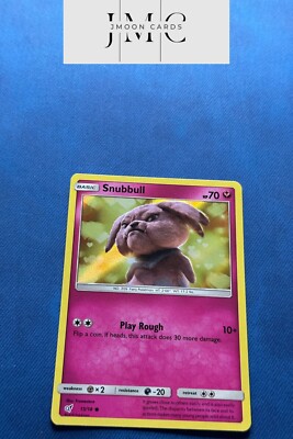 snubbull pokemon card detective pikachu Snubbull 15/18 Holo Detective Pikachu Pokemon TCG Card NM/Mint
