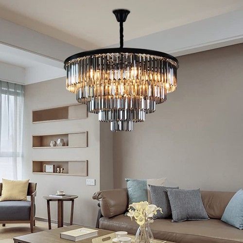 16Light Crystal Chandelier K9 Crystal Gold Luxury Ceiling Light Fixture 3 Colors - Picture 5 of 13