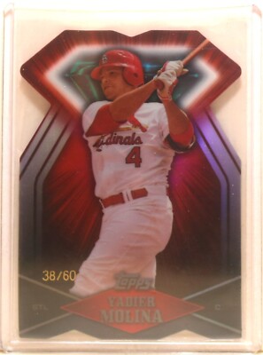 2011 TOPPS DIAMOND DIE CUT BLACK DDC-86 YADIER MOLINA 38/60 WITHOUT COATING