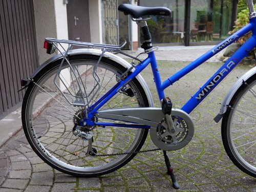Trekking Fahrrad Winora Jamaica blau Trapezrahmen Unisex Damen - Bild 5 von 17