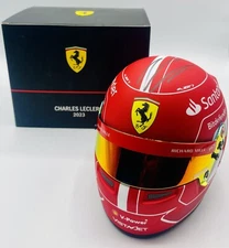 F1, CHARLES LECLERC  SIGNED SCUDERIA FERRARI 1/2 BELL MINIHELMET 2023 NEW