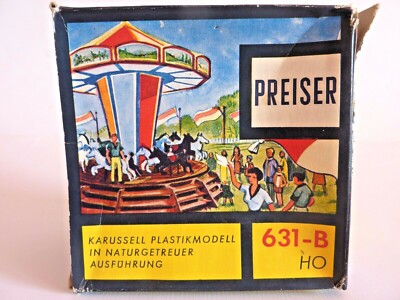 PREISER 631-B H0 HO KARUSSELL BAUSATZ JAHRMARKT KIRMES MERRY-GO-ROUND MODEL KIT