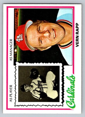 1978 Topps #324 Vern Rapp MG RC | eBay