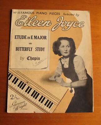 BERÜHMTE KLAVIERSTÜCKE Nr. 10, Eileen Joyce, Etüde E-Dur + Schmetterlingsstudie, Chopin