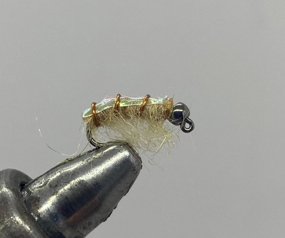STRIKE FLY COMPANY Tungsten Jig Scud - Cream - Nymph