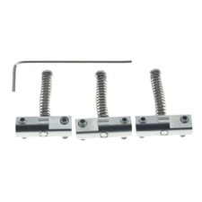 Set of 3 Titanium Alloy Compensated Guitar Bridge Saddles for Tele/Telecaster