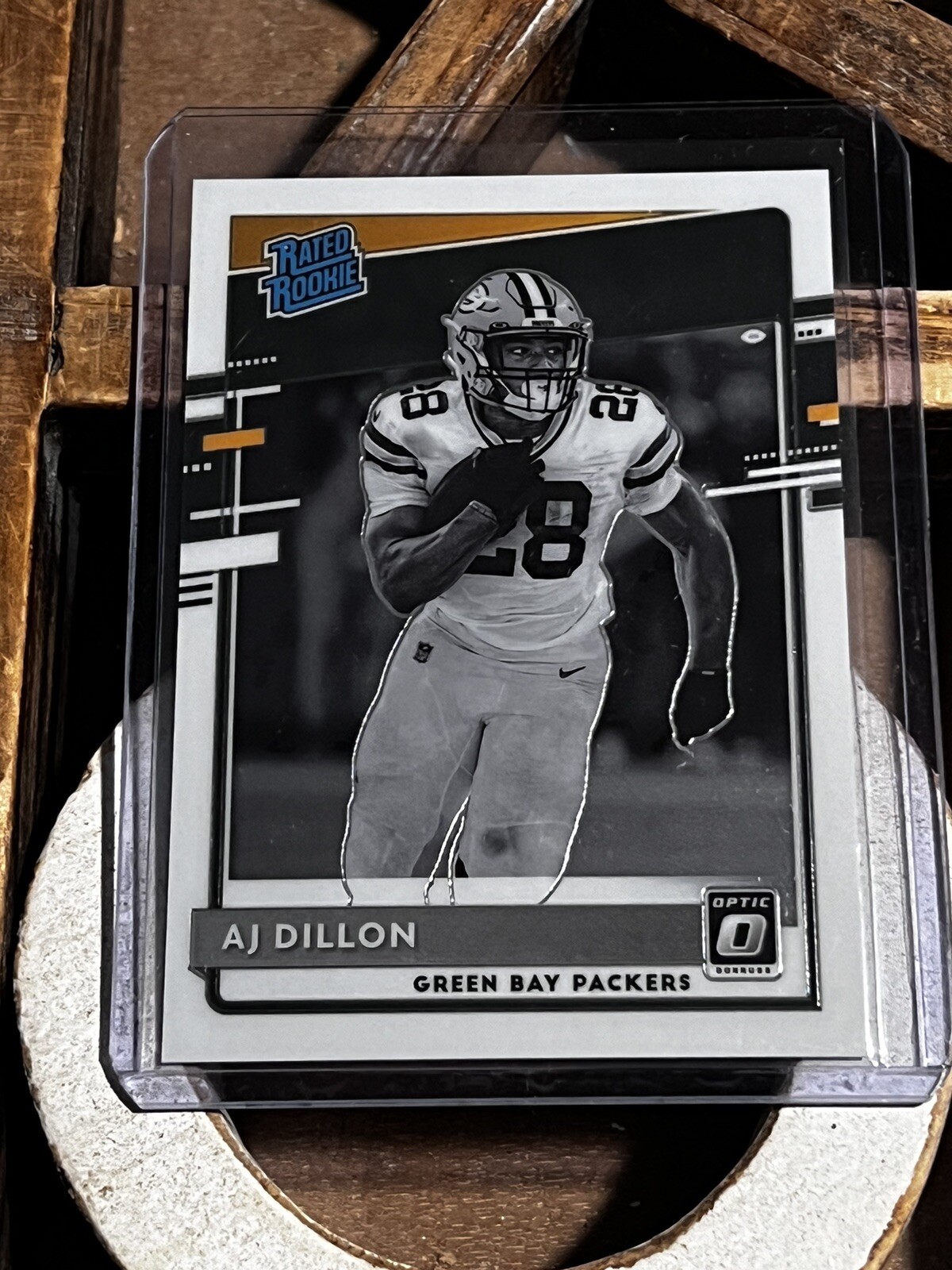 2020 Donruss Optic AJ Dillon VARIATION Prizm Rated Rookie Card RC #324