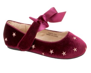 girls red dolly shoes