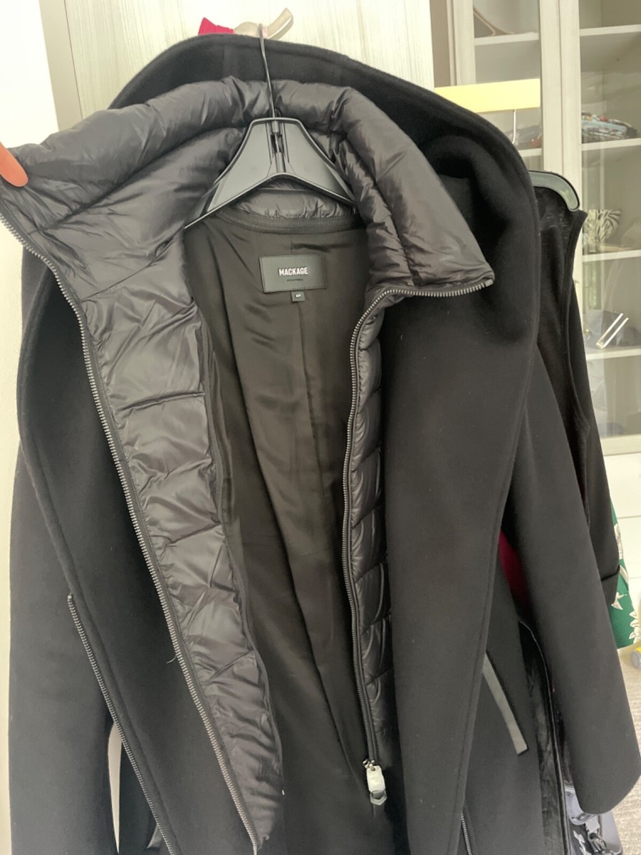 Mackage SHIA 2-in-1 Belted Down Coat S Small Removable