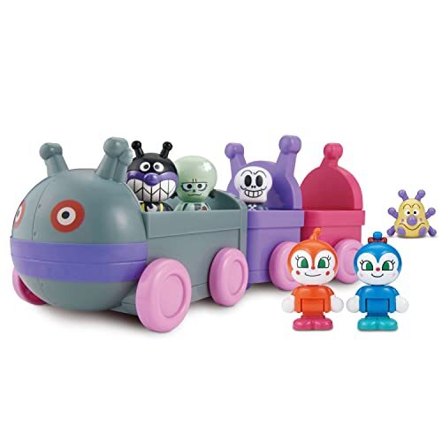 Anpanman's First House Doll Set: Dadandan Train and Baikinman's