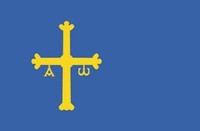 Aufkleber Sticker Flagge Fahne Spanien - Asturien Autoaufkleber