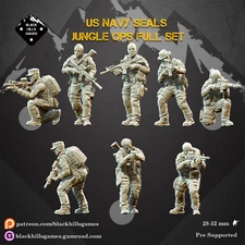 Black Hills Games Ultra Modern Miniatures US Navy Seals Jungle Ops Spectre 28mm+