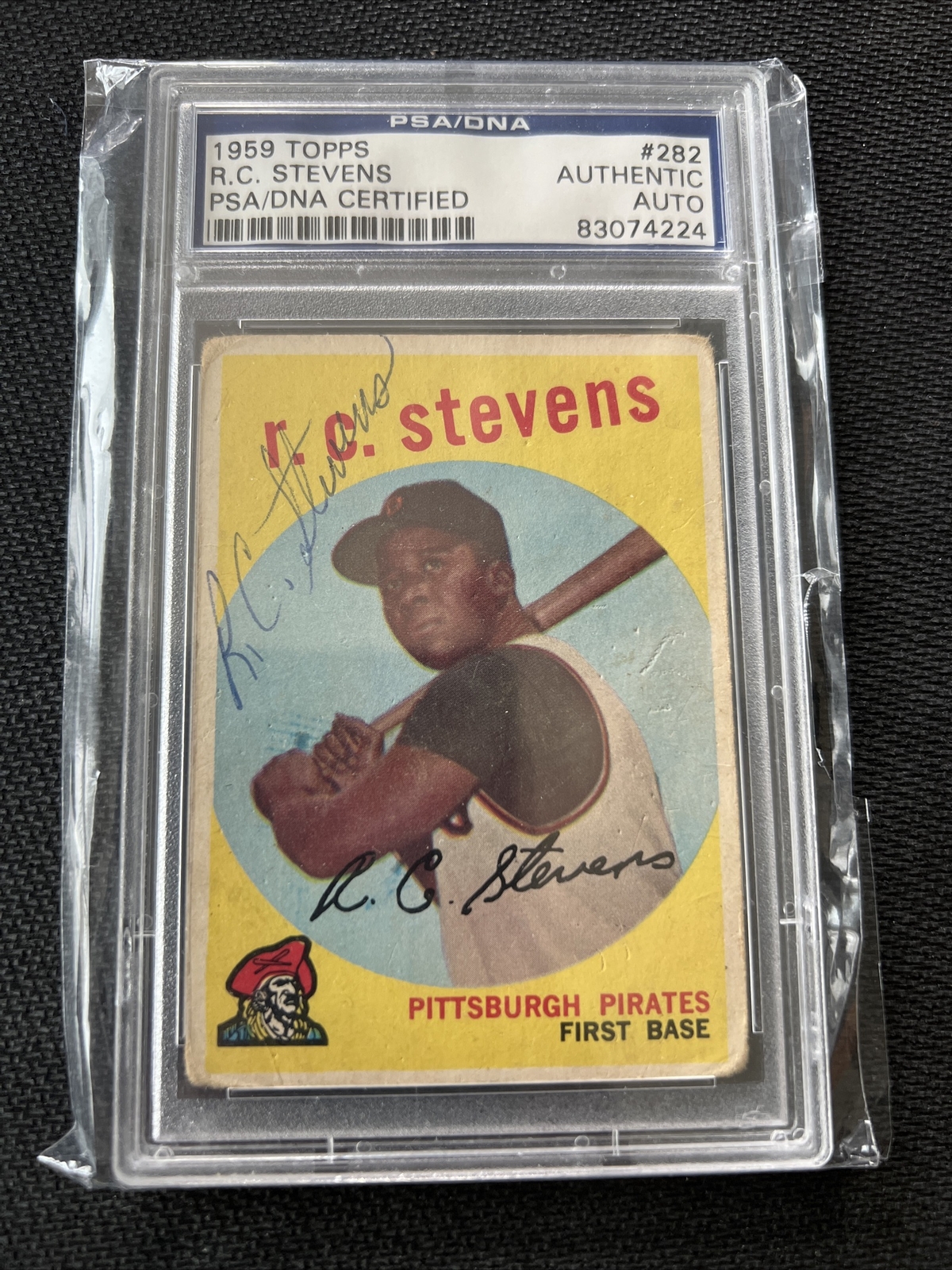 r-c-stevens-psa-dna-signed-1959-topps-autographed-pittsburgh-pirates