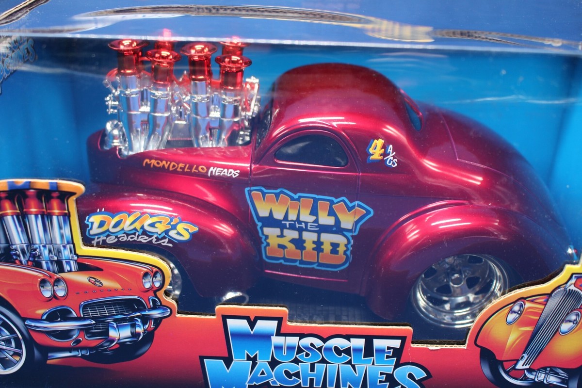 Muscle Machines 1:18 '41 Willys Coupe Red Diecast New In Box | eBay