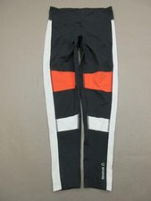 Reebok Size M Womens Black Athletic Nylon Stretch Ankle Legging Pants T719