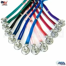 Sprague Rappaport Stethoscope Dual Head Adult Chestpiece 5 Interchangeable pcs