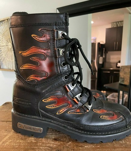 Womens Element X Leather Flames Fire 