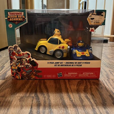 Transformers Rescue Bots Academy 11 Piece Jump Set BUMBLEBEE & CHASE