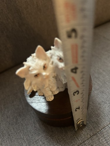 Vtg. The Paradies Collection” White ceramic Kitty Cat Italian Timber Trinket Box - Picture 8 of 16