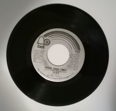 DAWN - KNOCK THREE TIMES / HOME 45 RPM RECORD
