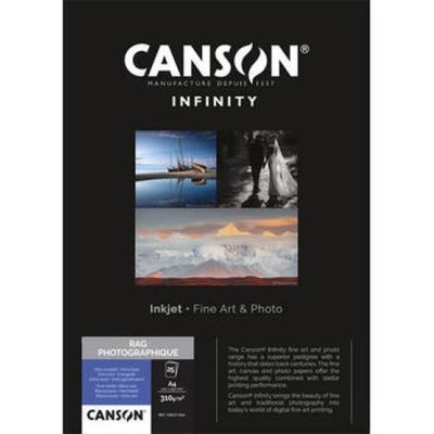 Canson Infinity Rag Photographique -  17x22- 310 gsm - 25 sheets- New Sealed Box
