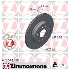 2x Zimmermann Scheibenbremse hinten 4204232000 A4204232000 4320600Q1B 26047684