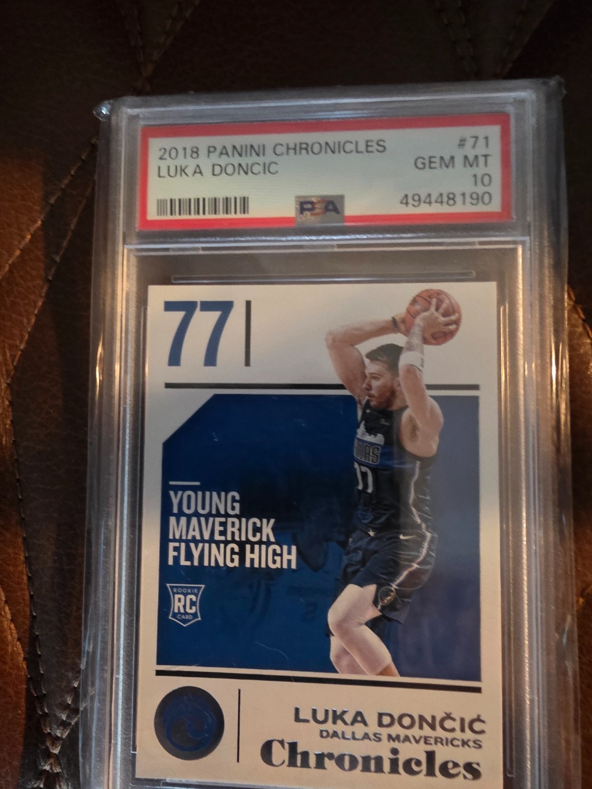 Luka Doncic 2018 Panini Chronicles #71 Rookie Card PSA 10 Gem Mint RC