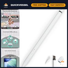 USB-C Pencil for iPad 2018-2026 All-Metal Design, Bluetooth Shortcut Button