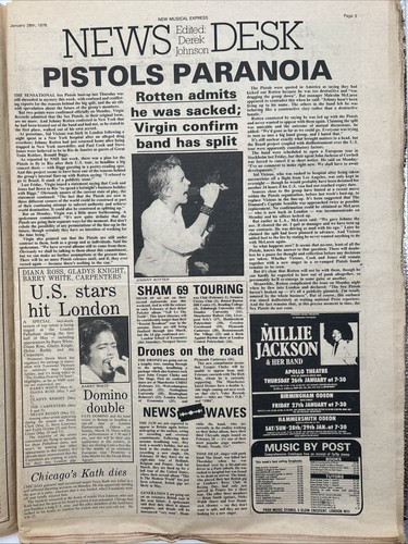 NME New Musical Express 28 Feb 1978 BOB GELDOFF Cover Billy Joel, Sex Pistols - Picture 4 of 12