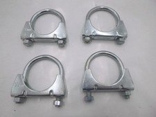 4 Pack 50mm Exhaust Clamps Steel U-Bolt