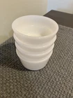 Glasbake Vintage Milk Glass Custard Cups Set Of 4.