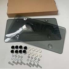 Car Smoke License Plate Cover Frame Protector...