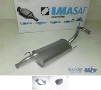 Imasaf ESD Auspuff Endtopf+Anbauteile für Renault Clio I O. ABS 1.2+1.4+1.9 D